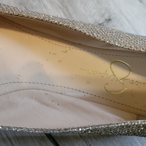 Jessica Simpson sparkly gold flats - Picture 4 of 4